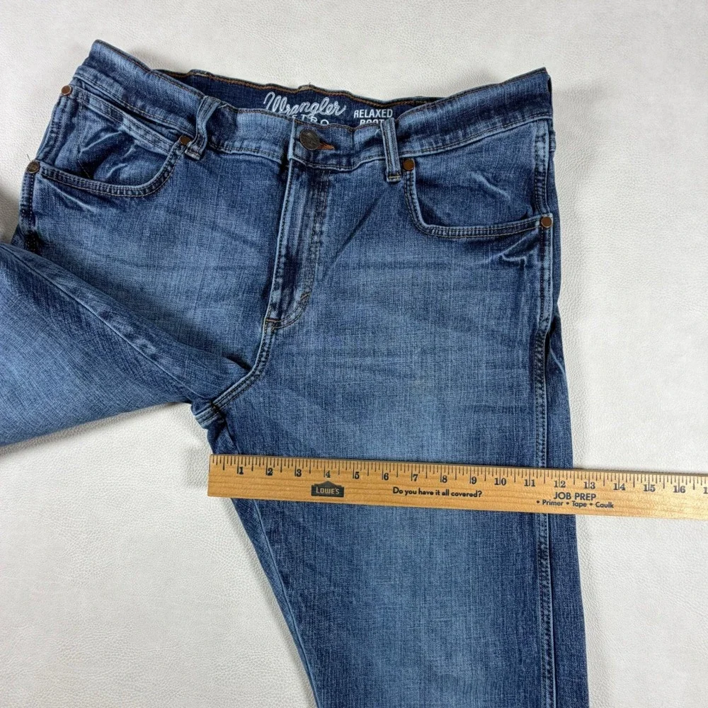 Wrangler Retro Relaxed Bootcut Jeans Mens 34x30 Blue Medium Wash Western